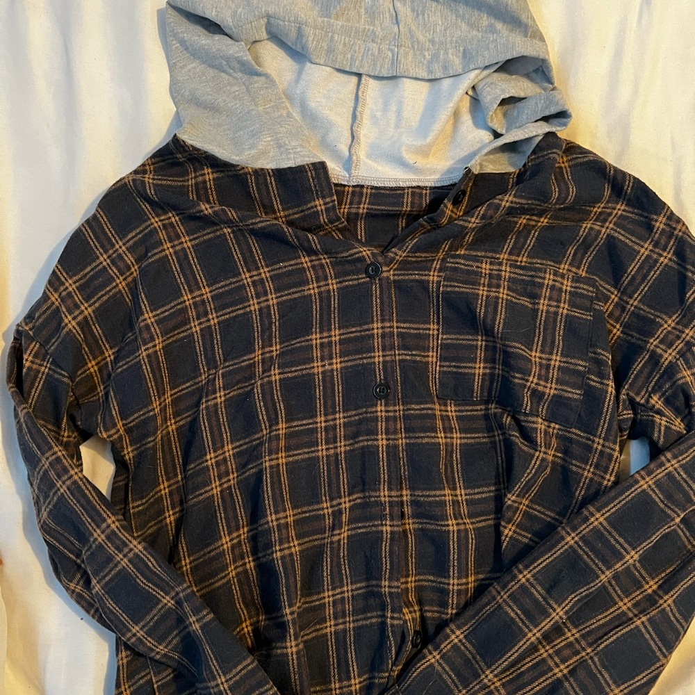 Hooded flannel